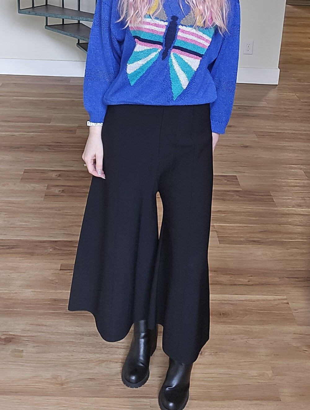 Milly Black Super Wide Pants 2
